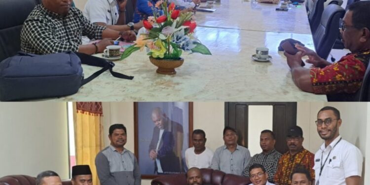 Sukseskan MTQ Provinsi Maluku, KaKemenag Dan Pengurus LPTQ Beraudiensi dengan Ketua DPRD Kepulauan Aru