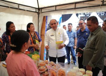 JELANG PUNCAK GERNAS BBI BBWI, SABIRIN TINJAU PAMERAN UMKM