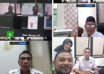 Kasubbag TU Kemenag Maluku Tengah Ikuti Technical Meeting RAKERWIL Kemenag Provinsi Maluku Secara Zoom