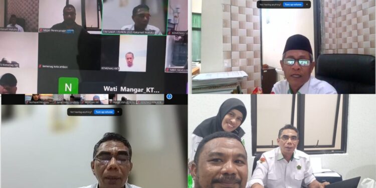 Kasubbag TU Kemenag Maluku Tengah Ikuti Technical Meeting RAKERWIL Kemenag Provinsi Maluku Secara Zoom